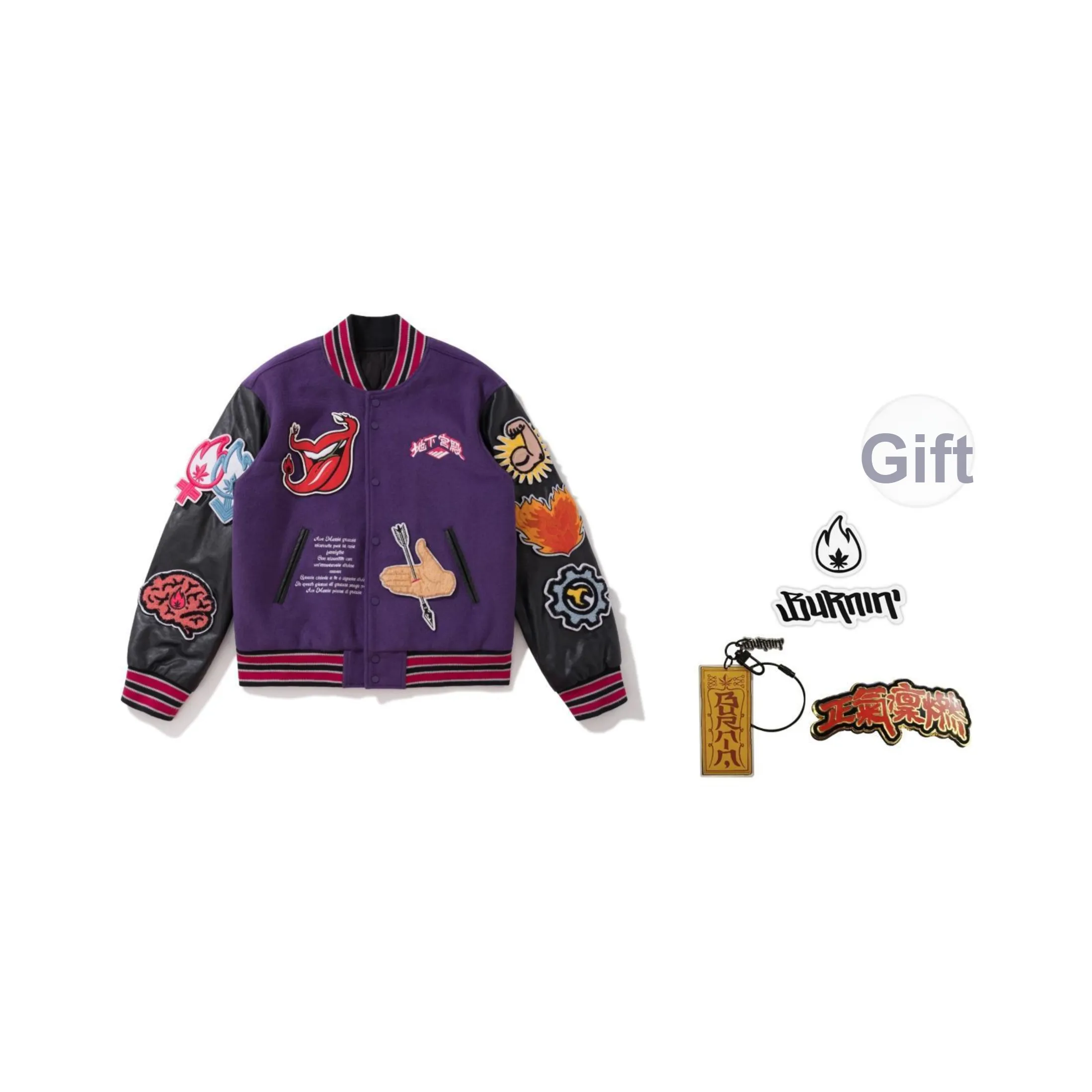 BURNIN Jackets Unisex Purple