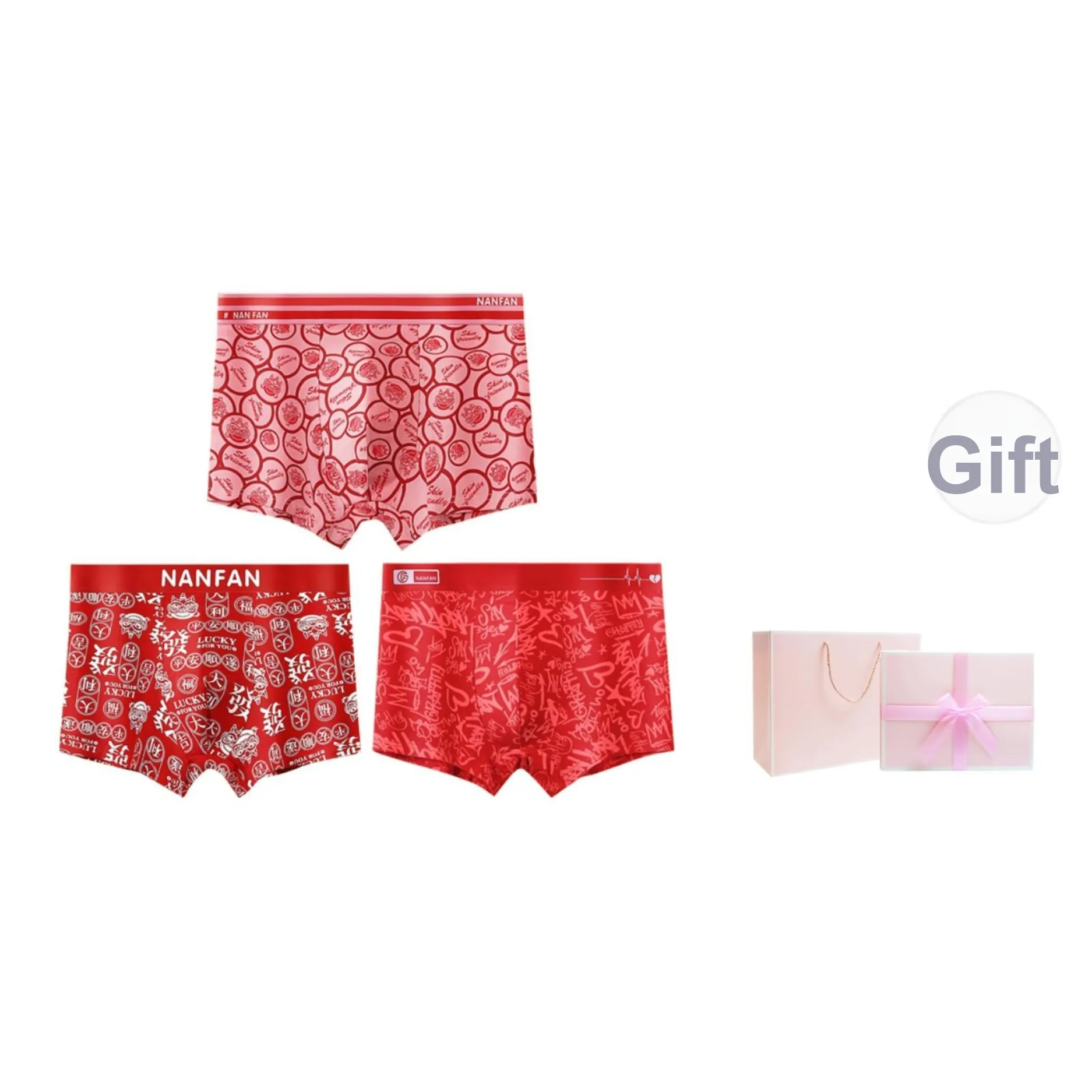 Inside the orange Нижнее белье Men's Box 3 упаковки