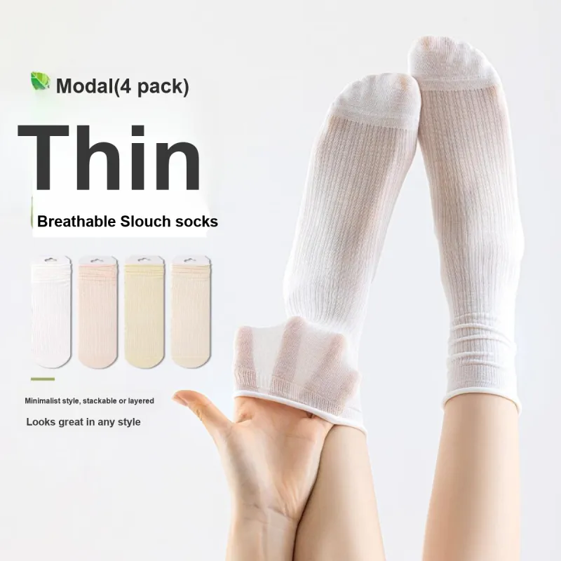 AUGUST Mid Calf Socks Women's 4 Pack-2