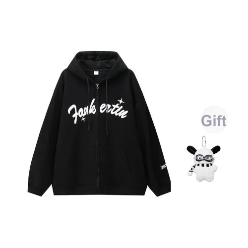 Американский роскошный уличный стиль Однотонный тяжелый вышивка с молниями худи куртка унисекс