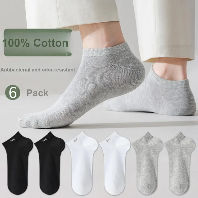 MIIOW No-Show Socks Men's 6 Pack-11