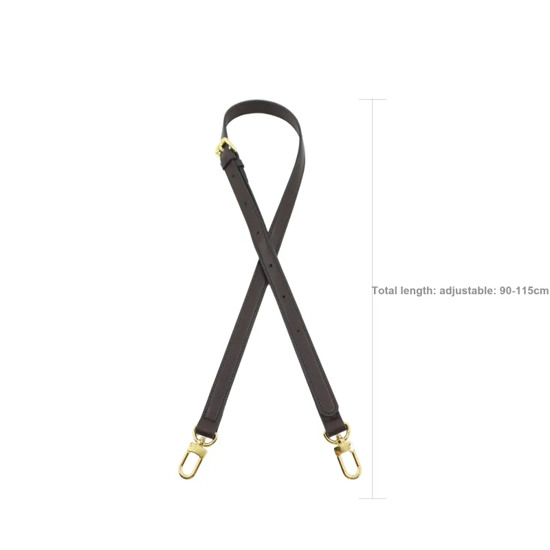 Cow Leather Bag Shoulder Strap Women's Coffee-17