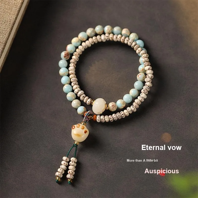 ZHOUDIWANG Star Moon Bodhi Seeds Bracelets Unisex-4