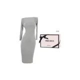 Gray[Slip Dress+Cropped Outer Cover Shirt]-[Festival Box Style]