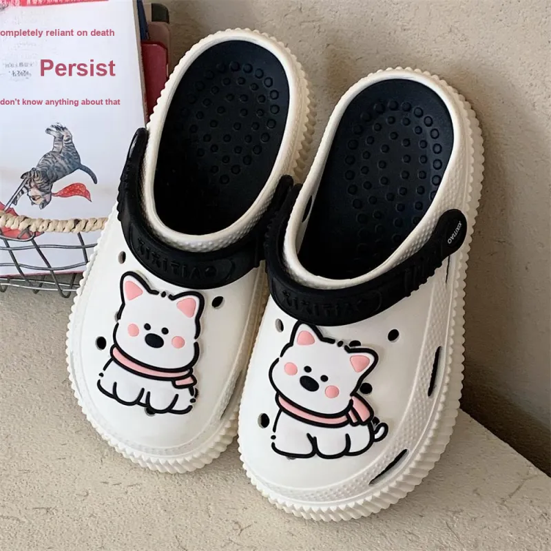 Thin Strips Slippers Women's, White+Egg Yolk-19