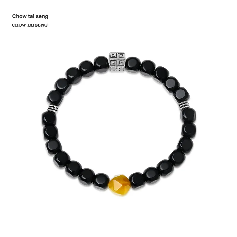 CHOW TAI SENG Natural Agate Bracelets Unisex-2