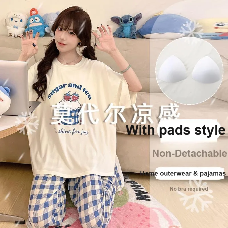 OUSHIBO Pajama Set Women's Image Color-4