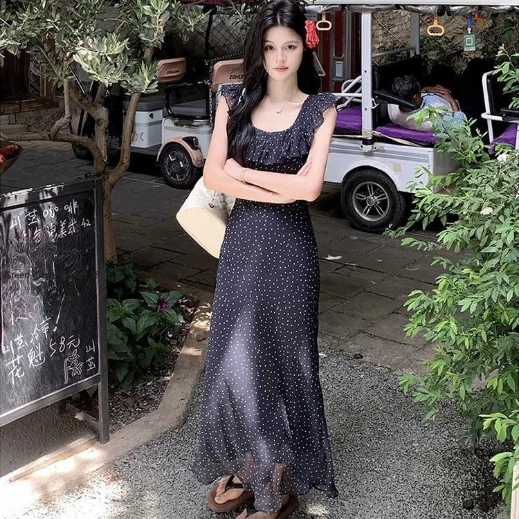 Vine Color Sleeveless Dress Women's-18