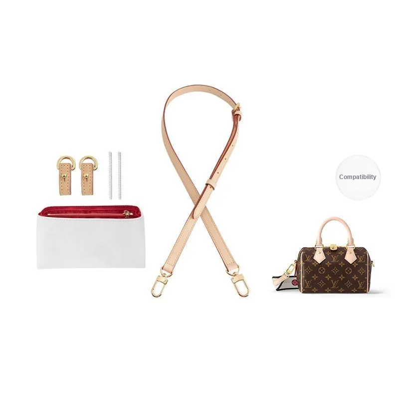 Jingxi Vegetable Tanned Leather Compatibility With Lv Pillow Bag DuPont Paper Liner Bag Accessory Women's Multicolor-24