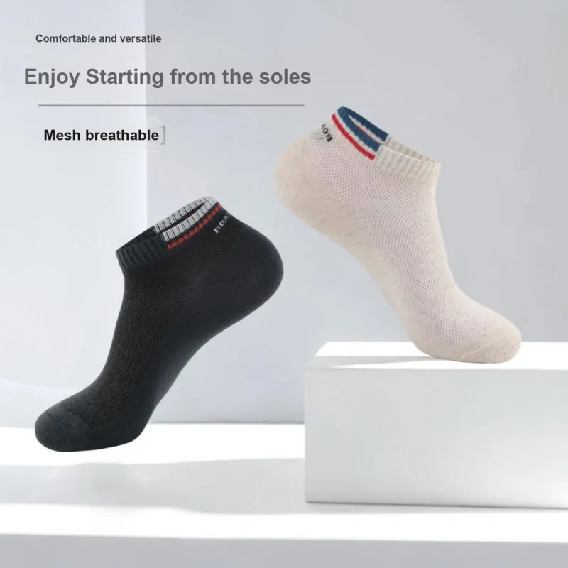 H YXIANG Ankle Socks Men's 5 Pack Multicolor-3
