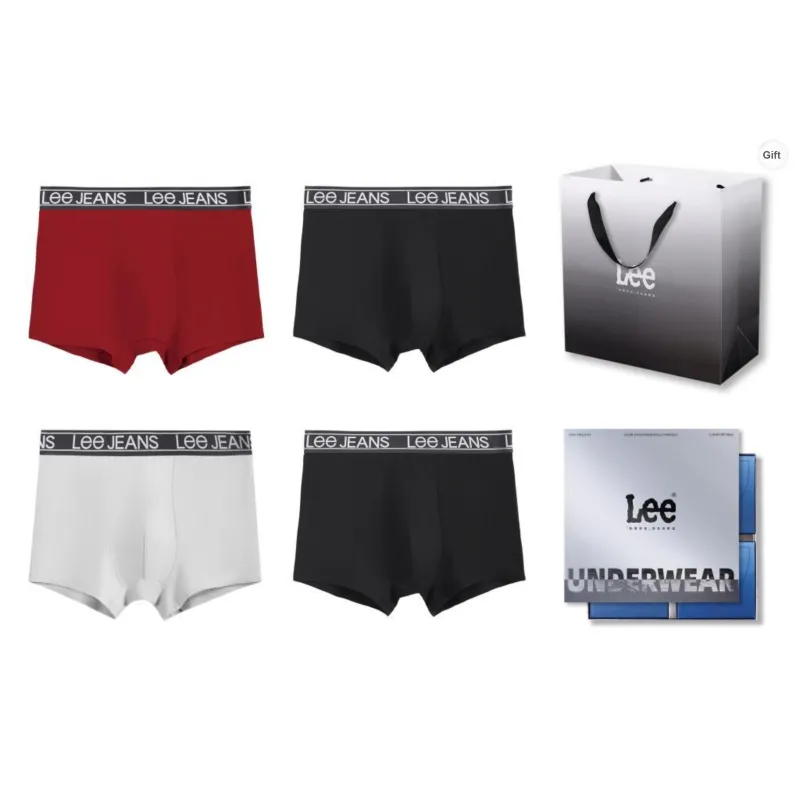 Lee Underpants Men's 4 Pack Box+Shopping Bag-39