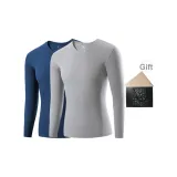 2 Pack Top (Lilac Gray+Deep Dusk Blue) Dralon Thermal/Antibacterial Soft