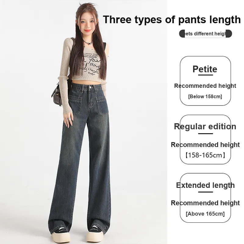 FAWENXIANGZI Jeans Women's Concrete Gray-10
