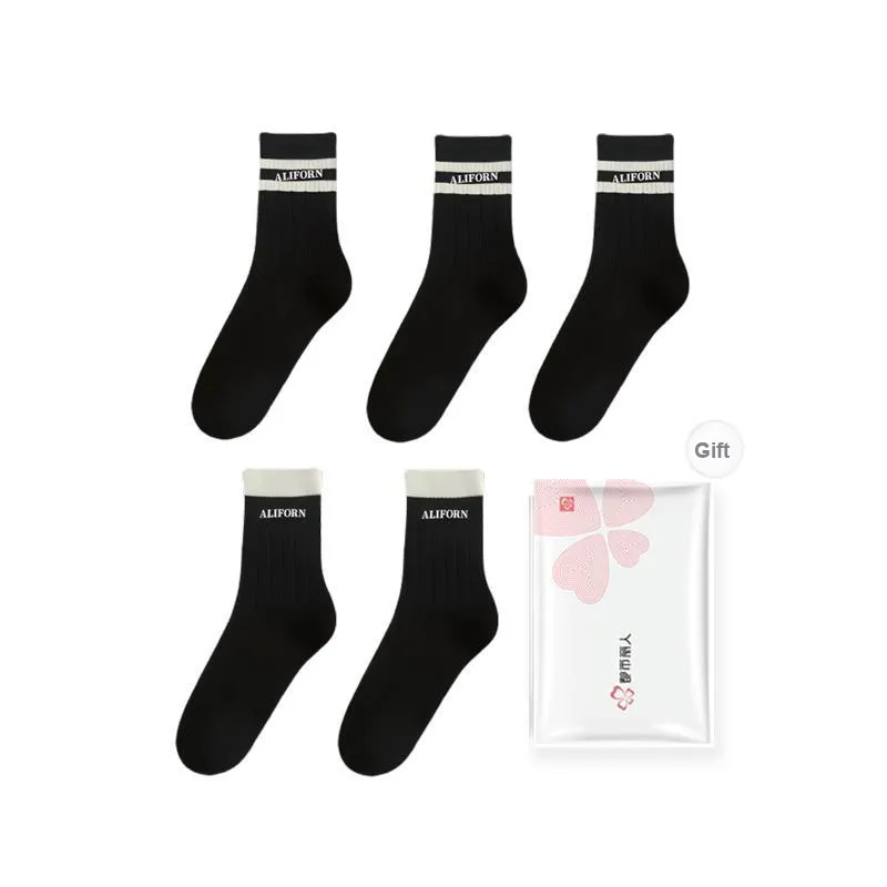 Urban Beauty Mid Calf Socks Women's 5 Pack-6