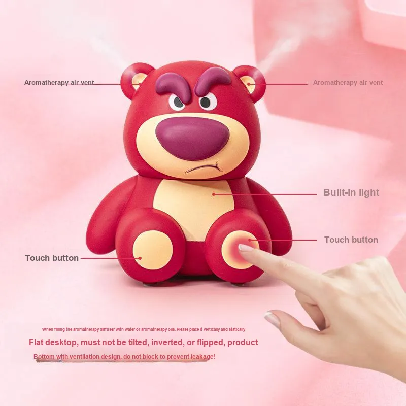 Disney Strawberry Bear Series Humidifier Aromatherapy Lamp Chibi Figures-7