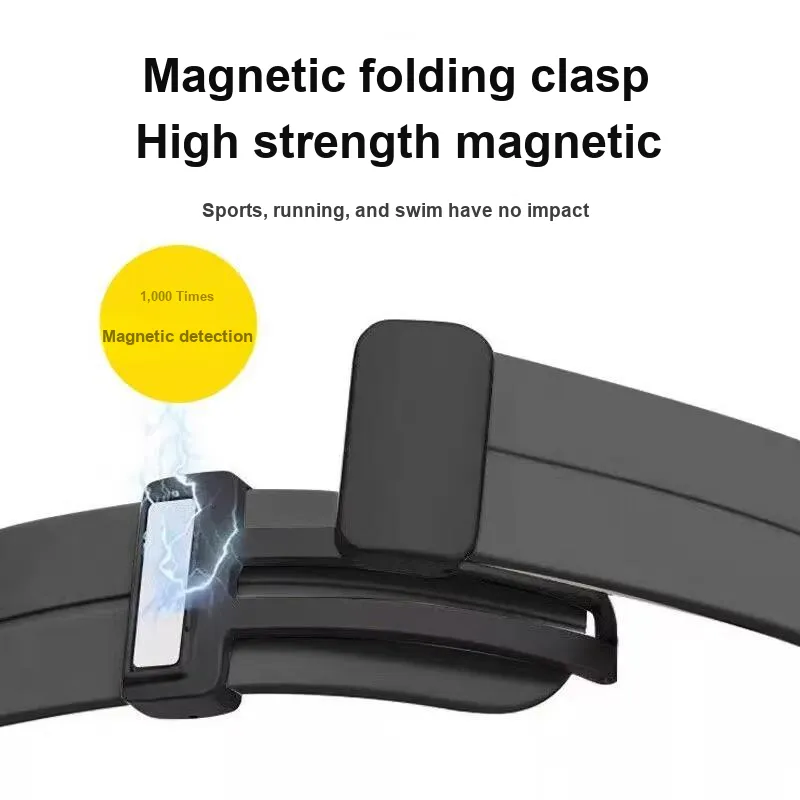 Mr. Strap Watch Band Huawei Compatibility Silicone Material-2