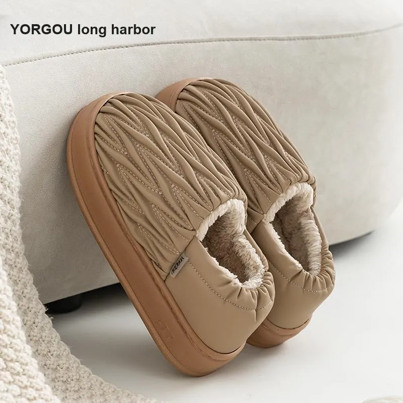 Far Port Slip Resistant, Abrasion Resistant, Waterproof, Height Increasing, Thermal Low Top Casual Shoes Unisex-2