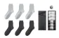 Gift Box Set 6 Pack (3 Light Gray+3 Dark Gray)