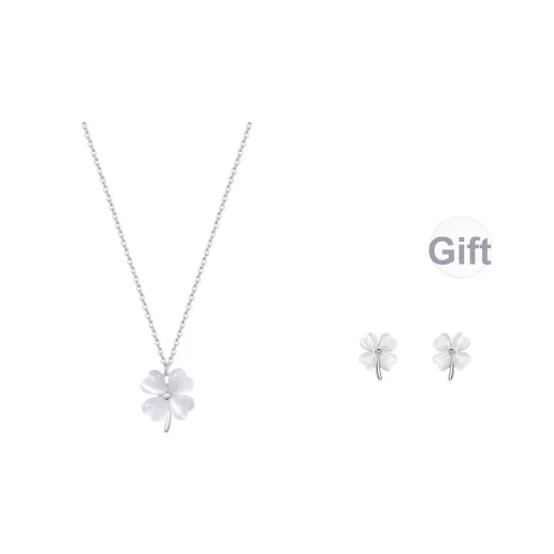 Kelanxi Сплав Изящное Ожерелье Женское Серебро