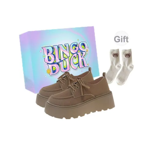 BINGO DUCK Slip-resistant Увеличение Высоты Низкие Кеды Повседневная Обувь Женская