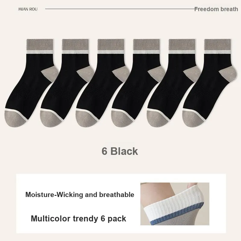 7 SEVFUN Mid Calf Socks Unisex Combo Set-19
