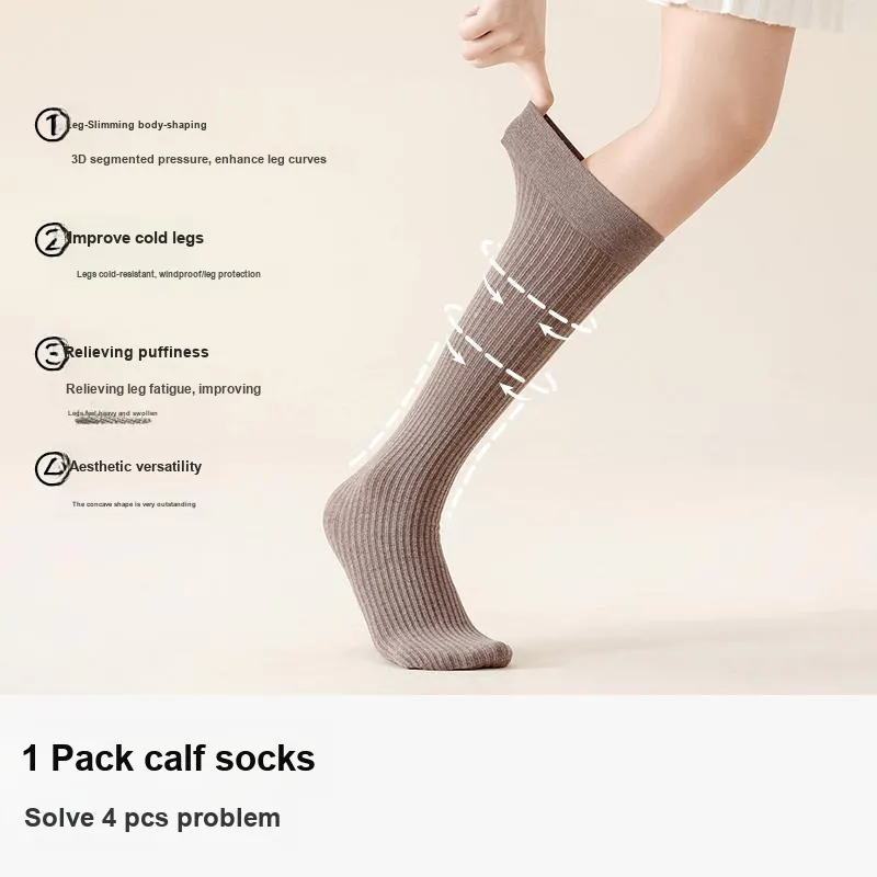 MIIOW Knee High Socks Women's 3 Pack-10