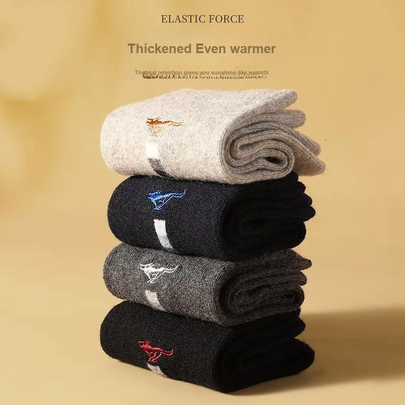 SEPTWOLVES Mid Calf Socks Men's 4 Pack Gift Box Set-12