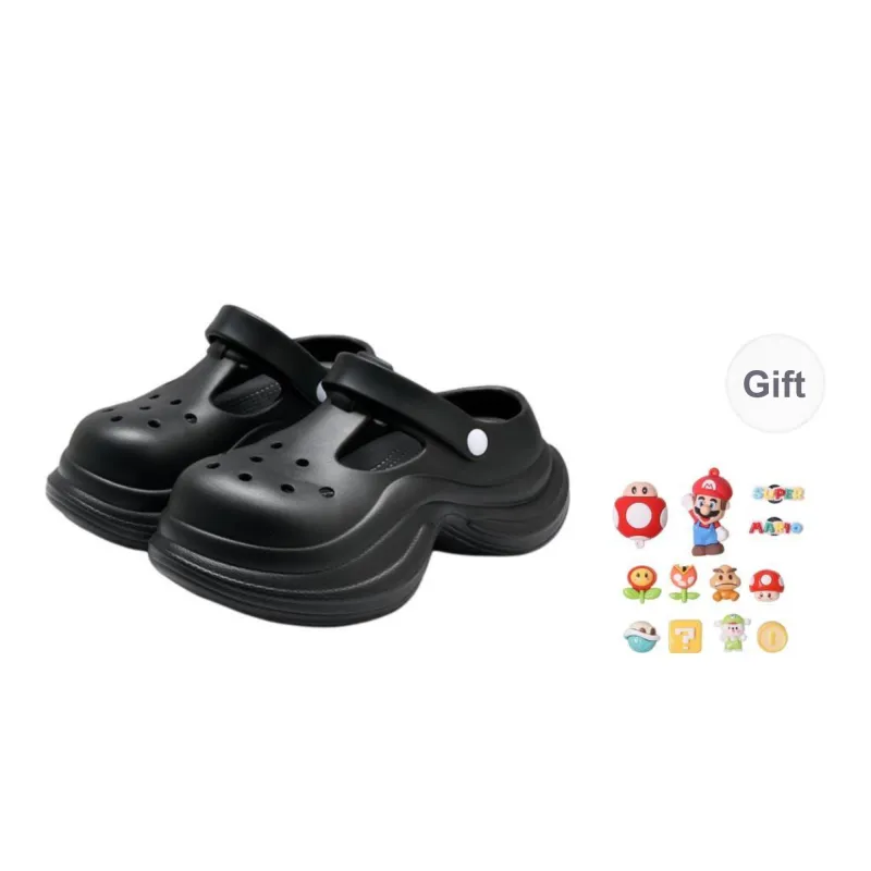 Yu Pu Clogs Summer Platform Squashy And Bouncy Feeling Slippers Slip Resistant Odor Resistant Closed Toe EVA Slippers-5