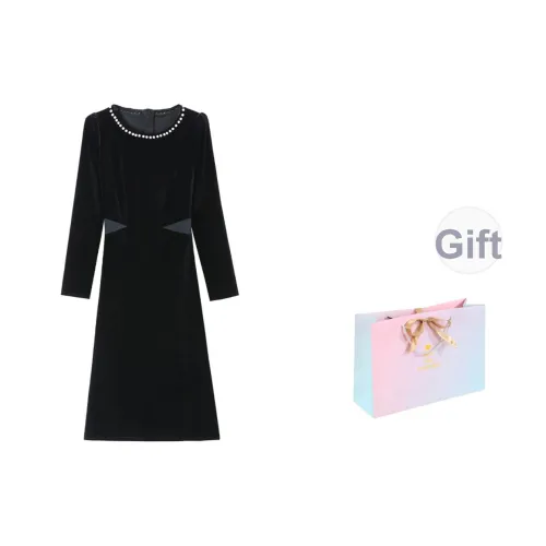 SONDR Длинное платье с длинными рукавами женское