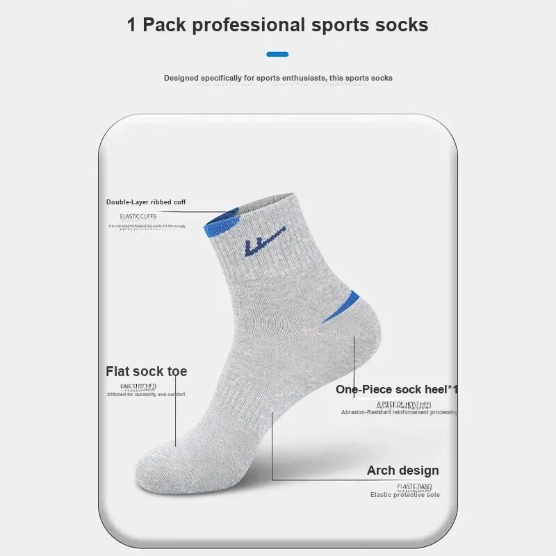 Warrior Mid Calf Socks Unisex Combo Set-11