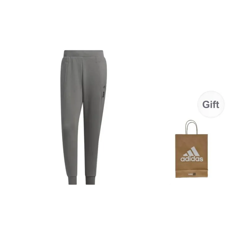Adidas Knitted Sports Pants Men's Gray-0