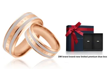 Daniel Wellington Alloy Rings Unisex Morning Mist Gray