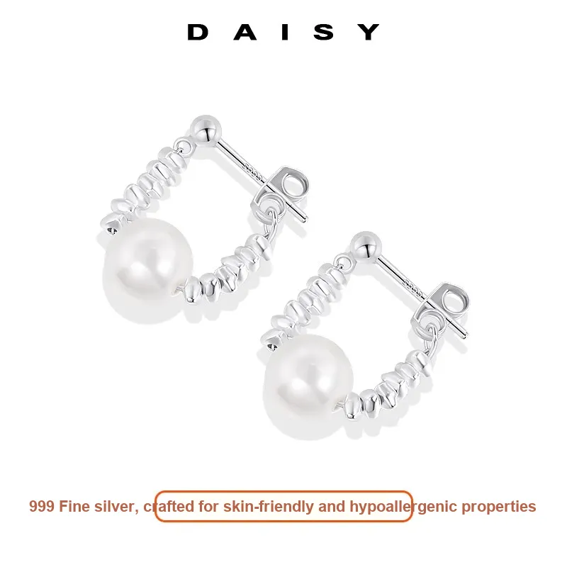 Daisy Dream Full Sterling Silver Earrings Women's-2