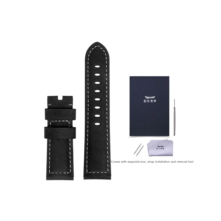JEAYOU Compatibility Panerai Luminor 1950 Collection, Radiomir Compatibility Watch Band Genuine Leather Material-0