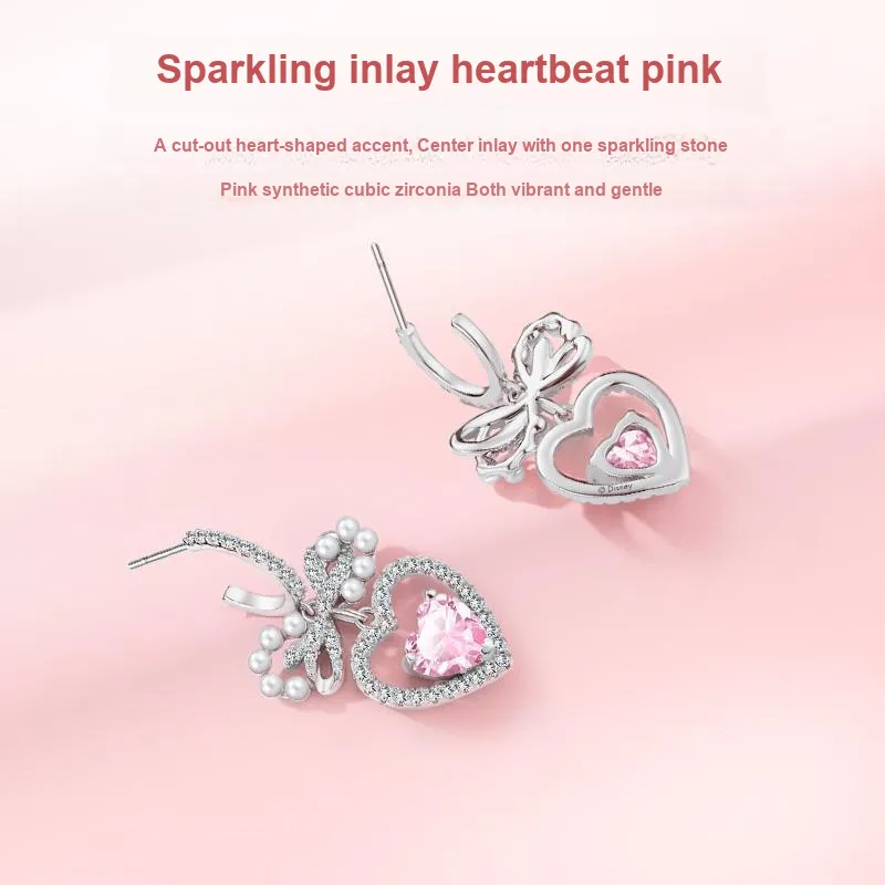 Disney Princess S925 Silver Earrings Women's-3
