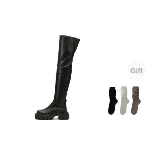 DAPHNE LAB Candy Series Knee-high Boots Women's Black