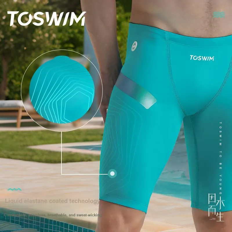 TOSWIM Swim Set Vacation Three Piece Set Men's Night Aurora-2