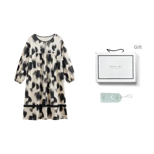 XUANZHITING Ночная сорочка Подарочный набор для женщин цвет экрю