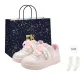 Beige Pink Fish (Shopping Bag Included-Socks)