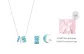 520 Classic C Monogram Necklace Stud Earrings Pink Box