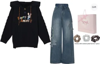 SNBL Casual Suits Women's Sweater+Jeans