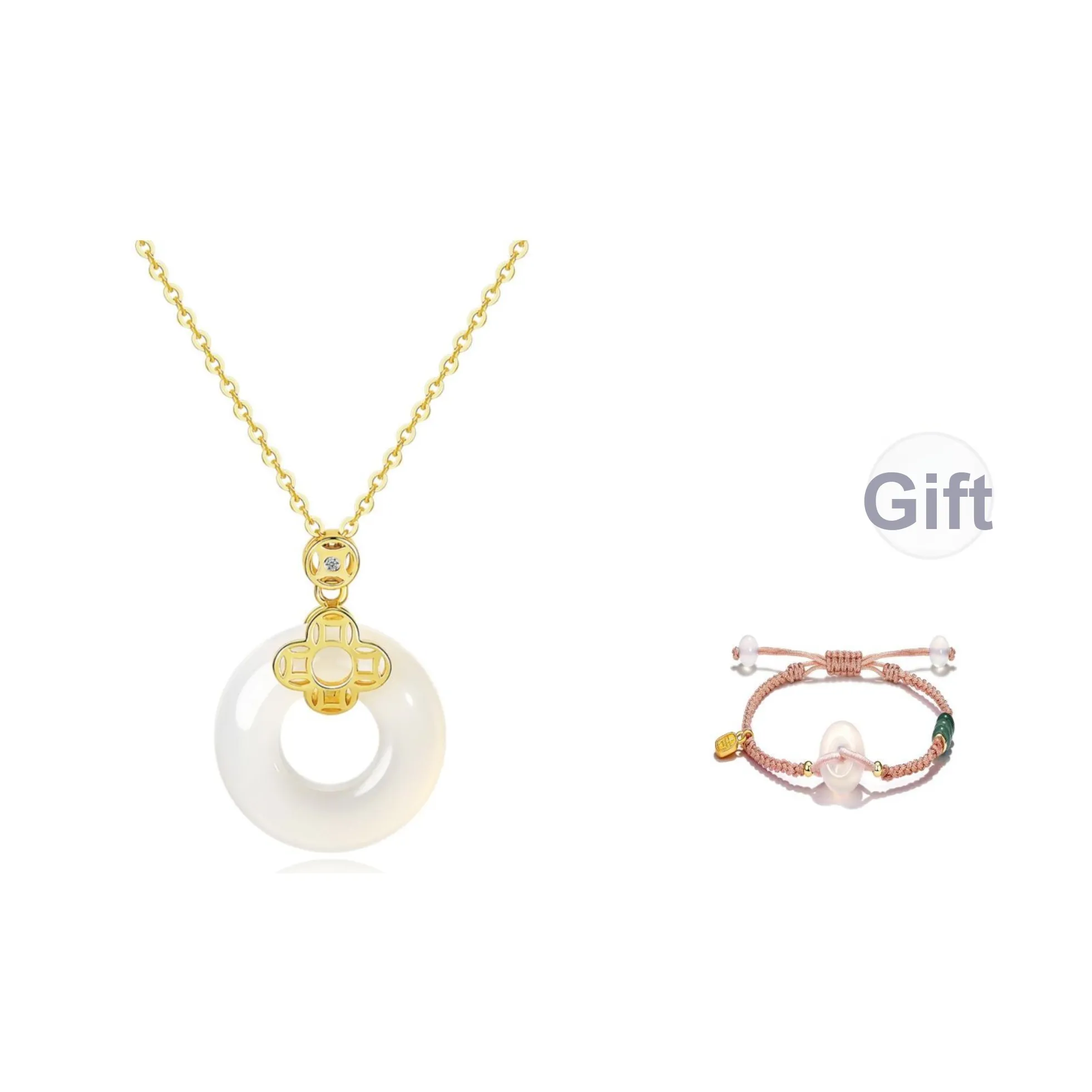 STYLEJING Jade Necklaces Women's