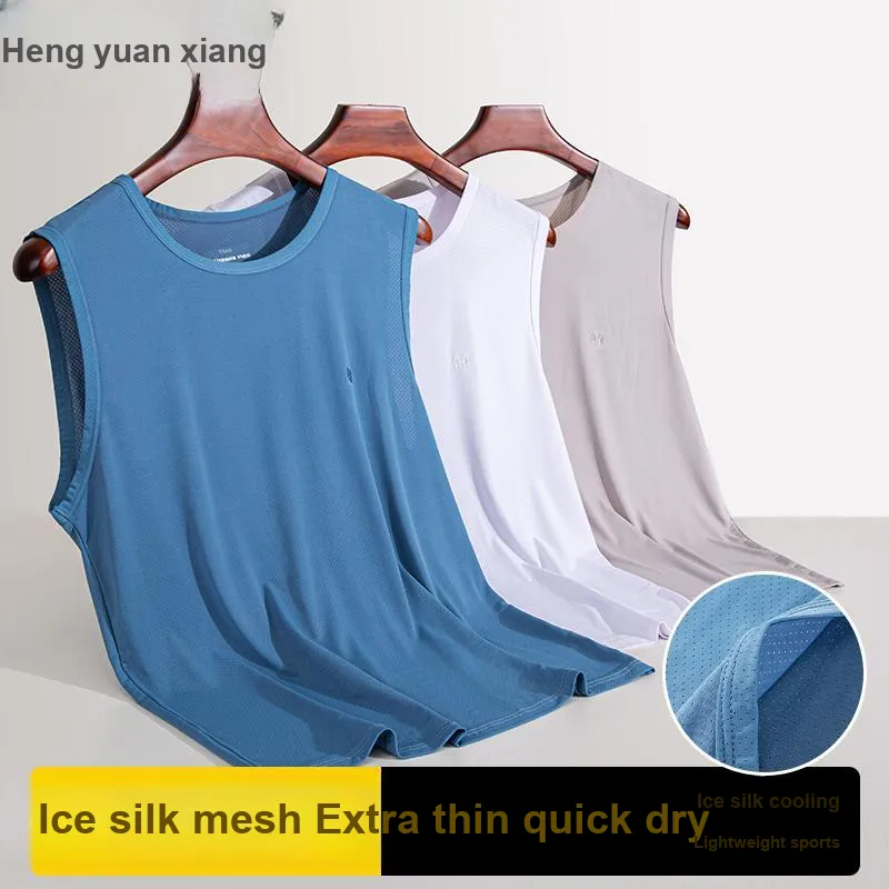 H YXIANG Men Tank Tops-3
