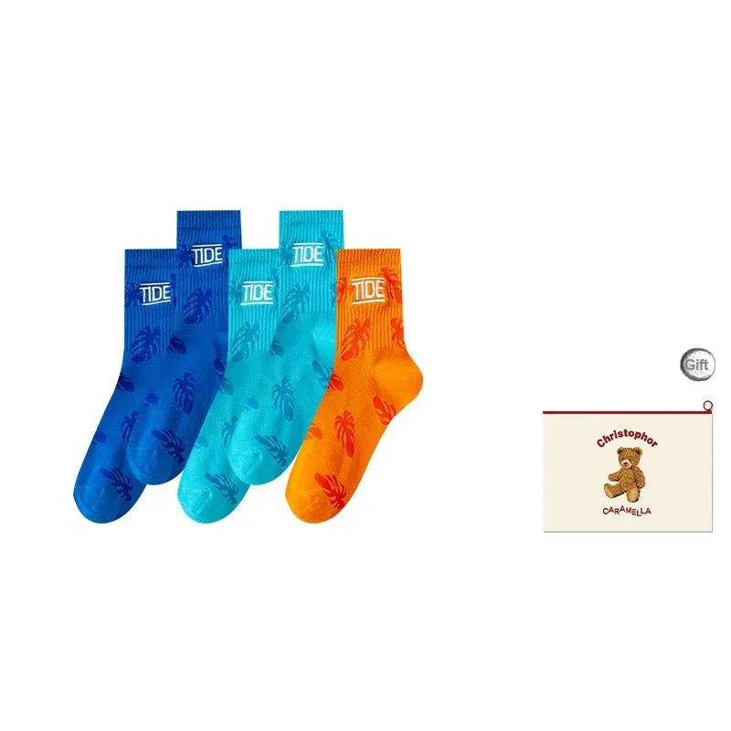 Caramella Mid-Calf Socks Men's Shopping Bag Combo Set-9