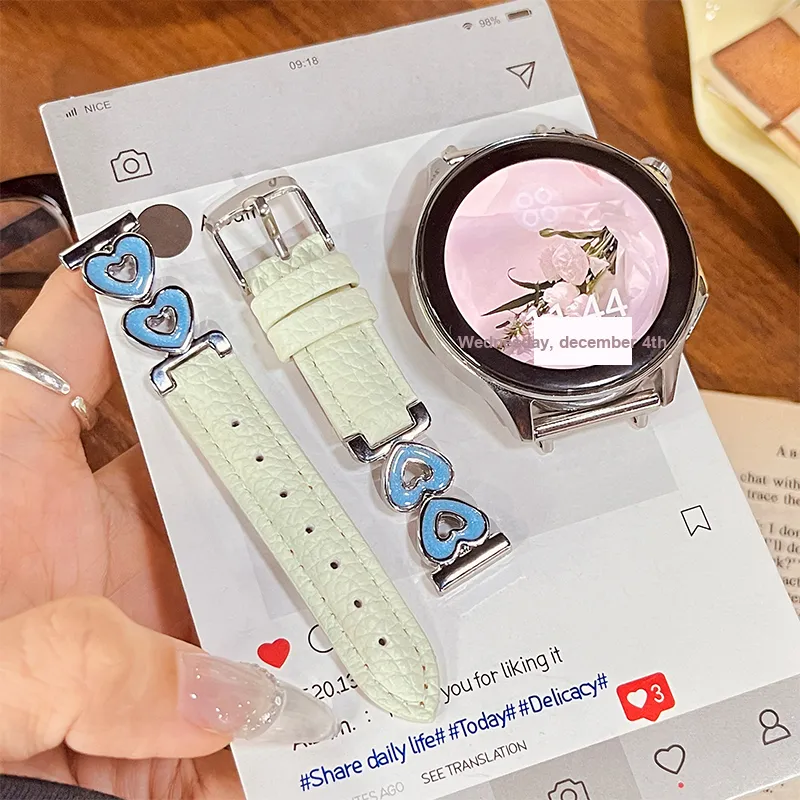 CHUANGYIDA OPPO Compatibility Watch Band 145~210mm Artificial Leather Material-1