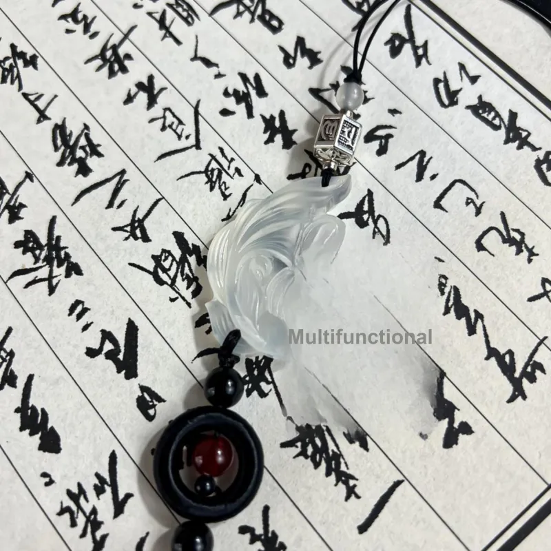 Tang Zhi Natural Serpentine Jade Pendants Unisex-1