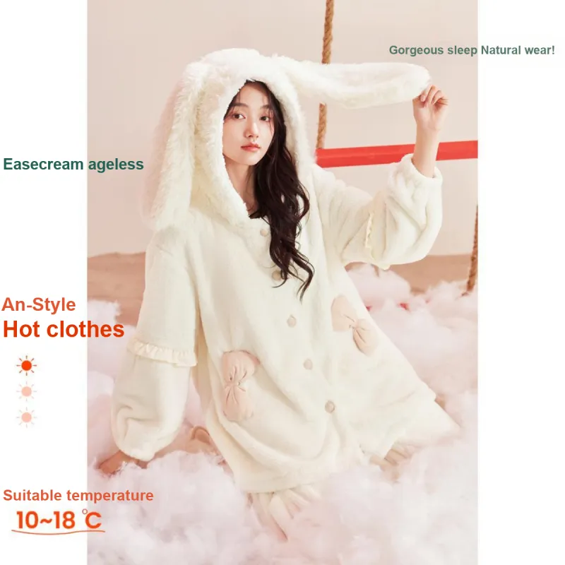 Aannsfam Pajama Set Women's Cream Yellow-1