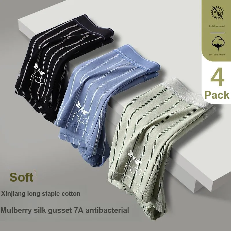 RED DRAGONFLY Cotton Panties Men's 3 Pack Gift Box Set-6