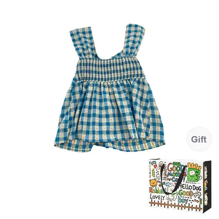 DEDY Tank Tops Women's Blue Shopping Bag Included-1