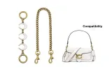 White Moon Extender Chain+Decorative Chain 40cm